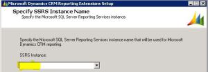 Reporting Extensions Setup