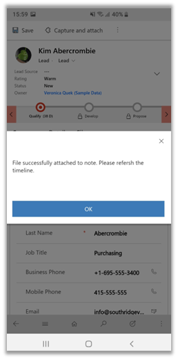 Using Xrm.Device pickFile to attach file to notes in Dynamics 365 for Phones and Tablet&nbsp;app