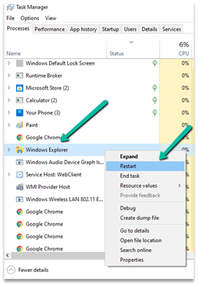 Fixed – Taskbar overlapping / showing in Full Screen in Windows&nbsp;10
