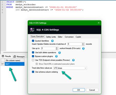 Why SQL4CDS Record Counts May Not Match Advanced Find for Date